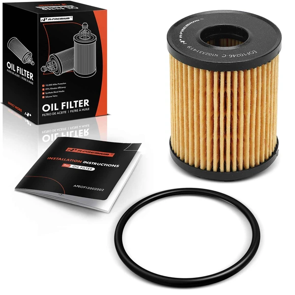 Engine Oil Filter for Dodge Dart Fiat 500 500L Jeep 10K Miles Protection