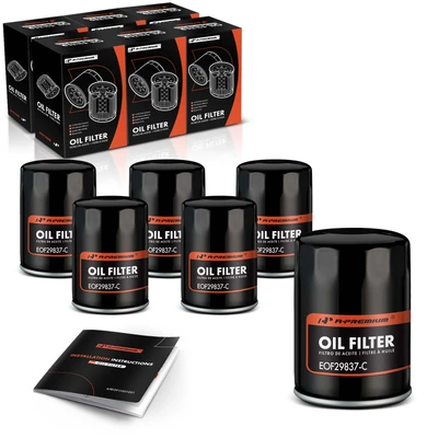 6 Pcs Engine Oil Filters