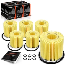 6 Pcs Engine Oil Filters for 2010-2022 Lexus RX450h
