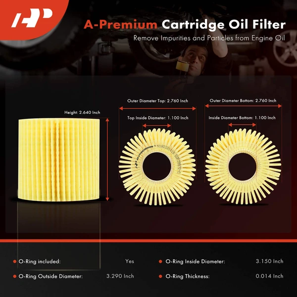 Engine Oil Filter for Toyota RAV4 Camry Lexus NX300 RC300 Lotus Scion