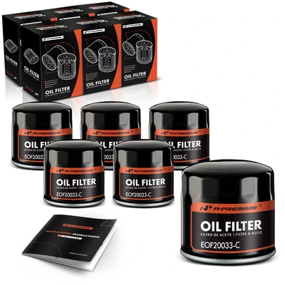 6 Pcs Engine Oil Filters for 2003-2004 Mercury Marauder