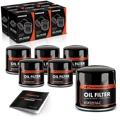 6 Pcs Engine Oil Filters for 1994-2002 Dodge Ram 3500