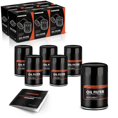 6 Pcs Engine Oil Filters for 1999-2000 Cadillac Escalade
