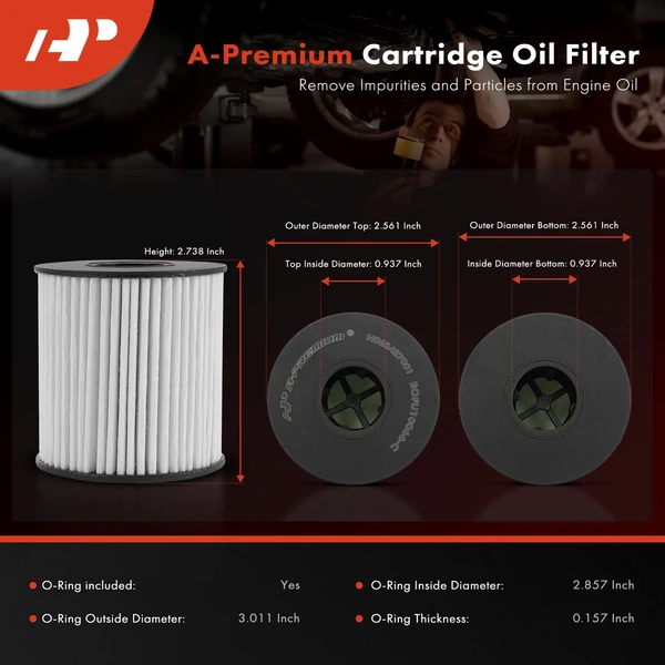 Ultra Synthetic Oil Filter for Mini Cooper Countryman Cooper Metropolitan 20K