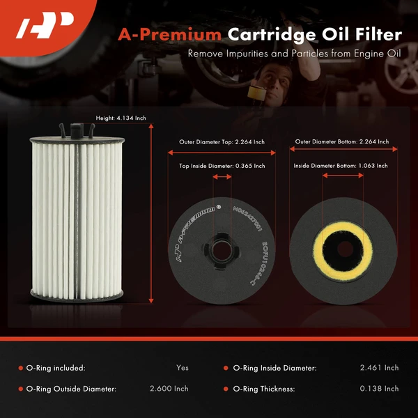 Ultra Synthetic Oil Filter for Chevy Equinox Malibu Cruze GMC Buick 20K Miles