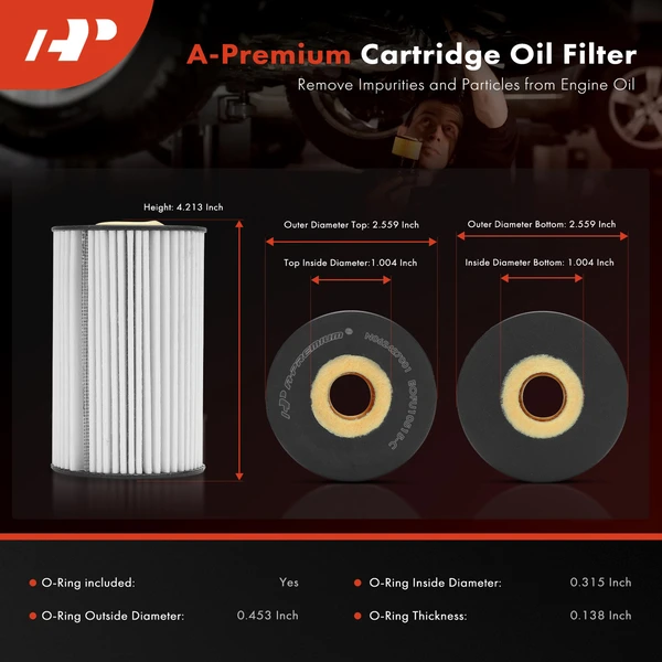 Ultra Synthetic Oil Filter for Hyundai Santa Fe Genesis Sonata Kia Sedona 20K