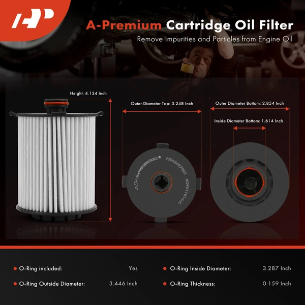 Ultra Synthetic Oil Filter for Volvo XC60 2015-2024 XC90 2016-2024 S60 20K Miles