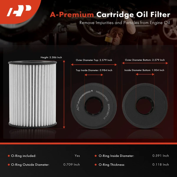 Ultra Synthetic Oil Filter for Hyundai Sonata 2020-2024 Santa Fe 2021-2024 20K