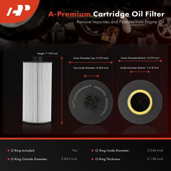 Ultra Synthetic Oil Filter for Ford E-450 F-250 F-350 Super Duty Excursion 20K