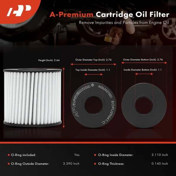 Ultra Synthetic Oil Filter for Toyota Camry 2007-2024 RAV4 2006-2018 20K Miles