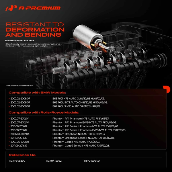 Valve Motor Timing Actuator for BMW 760i 760Li 760LiS Rolls-Royce Phantom Coupé