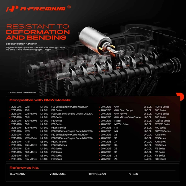 Eccentric Shaft Actuator for BMW 320i 320i xDrive 328i 328i xDrive X5 528i 535i