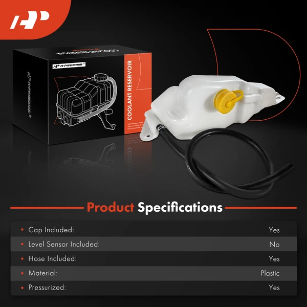 Engine Coolant Reservoir with Cap & Hose for INFINITI G20 1999-2002