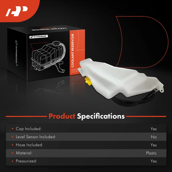 Engine Coolant Reservoir with Cap & Hose for INFINITI Q45 2002-2006 V8 4.5L