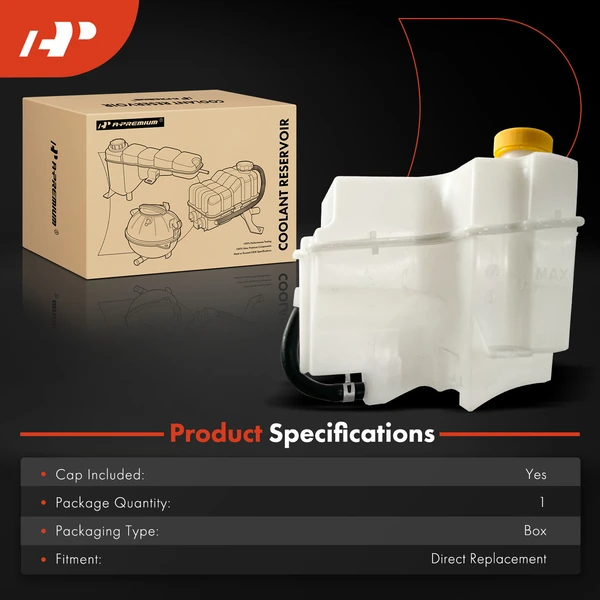 Engine Coolant Reservoir with Cap for Nissan Murano 2003-2007 3.5L