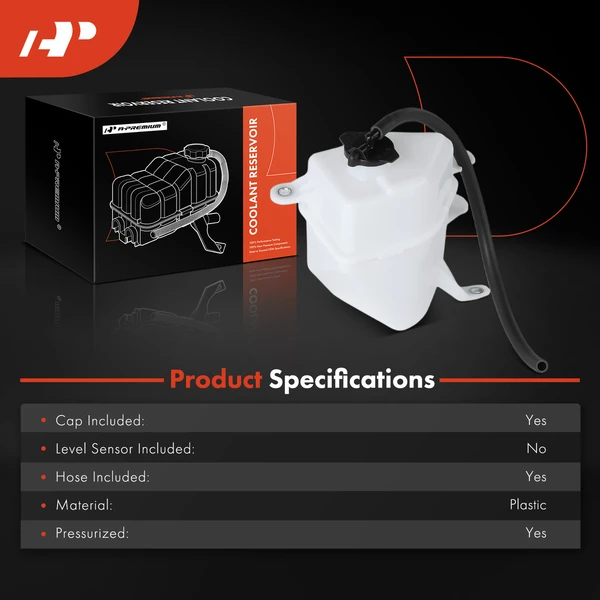 Radiator Coolant Reservoir Tank with Cap & Hose for Toyota Camry Avalon Lexus ES250