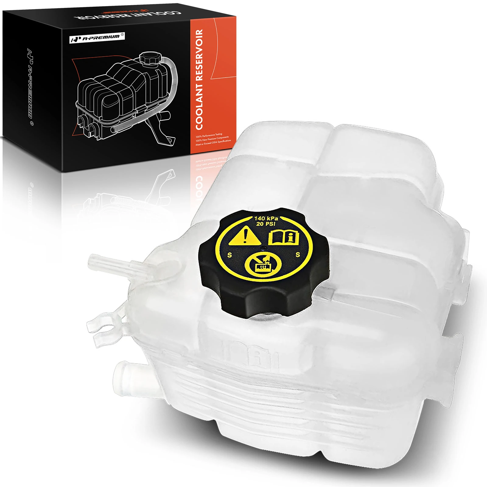 The A-premium Coolant Expansion Tank for Chevy Cruze 11-15 Buick Verano 12-17 Cascada 16-19 Image 