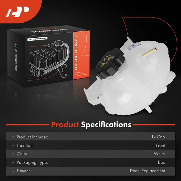 Coolant Expansion Tank Reservoir for Jeep Compass 2017-2022 Renegade 2017-2021