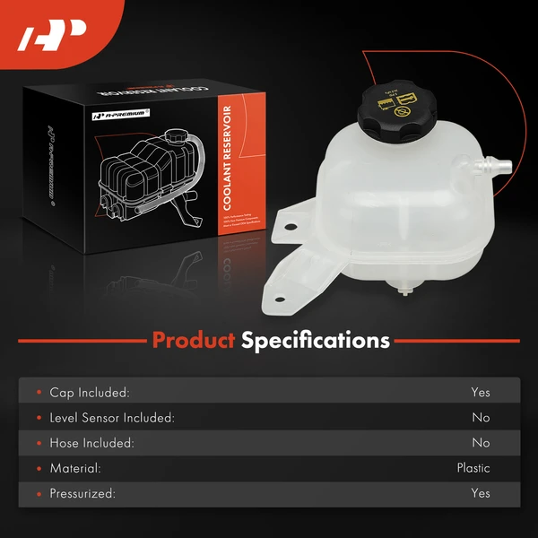 Engine Coolant Reservoir with Cap for Jeep Grand Cherokee WK2 2022-2024 L4 2.0L