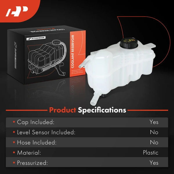 Engine Coolant Reservoir with Cap for Ford Fusion Lincoln MKZ 2017-2020 L4 2.0L