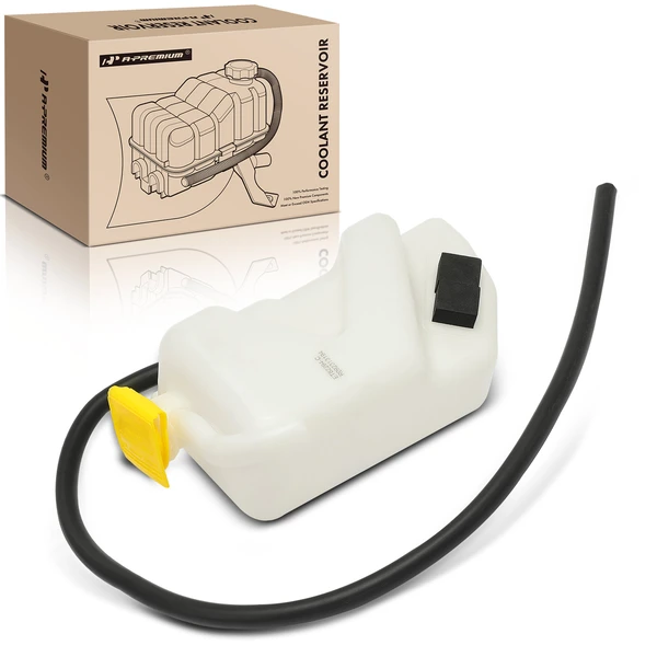 Engine Coolant Expansion Tank with Cap & Hose for 1997-2000 Dodge Caravan