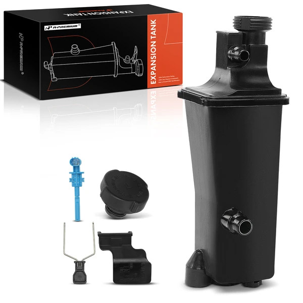 Radiator Coolant Overflow Expansion Tank with Cap & Sensor for 2000 BMW 323Ci