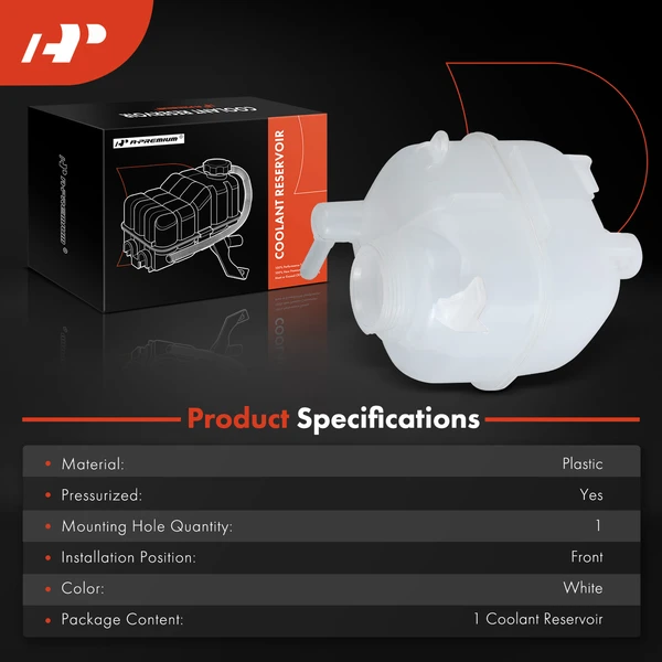 Engine Coolant Reservoir Tank for Jeep Wrangler 2018-2021 L4 2.0L V6 3.6L