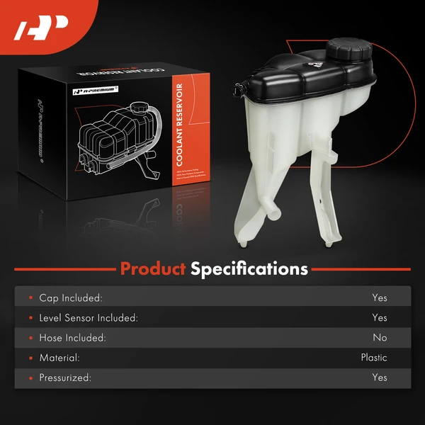 Engine Coolant Reservoir with Cap & Sensor for Mercedes-Benz A172 SLC300 SLC43 AMG