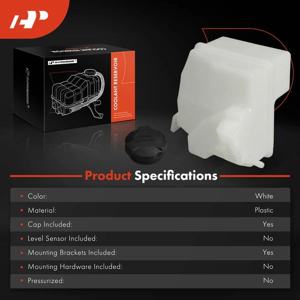 Engine Coolant Reservoir with Cap for Kia Forte Koup 2014-2015 Forte5 2014-2018