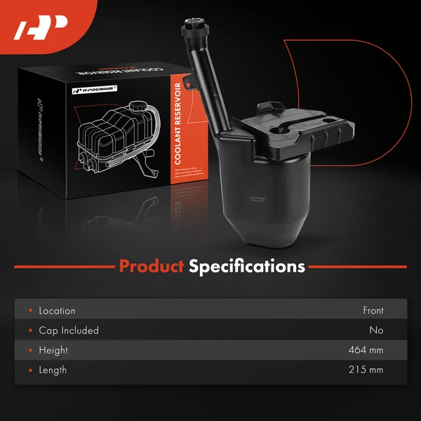 Front Engine Coolant Reservoir Expansion Tank for Chevy Camaro Pontiac Firebird