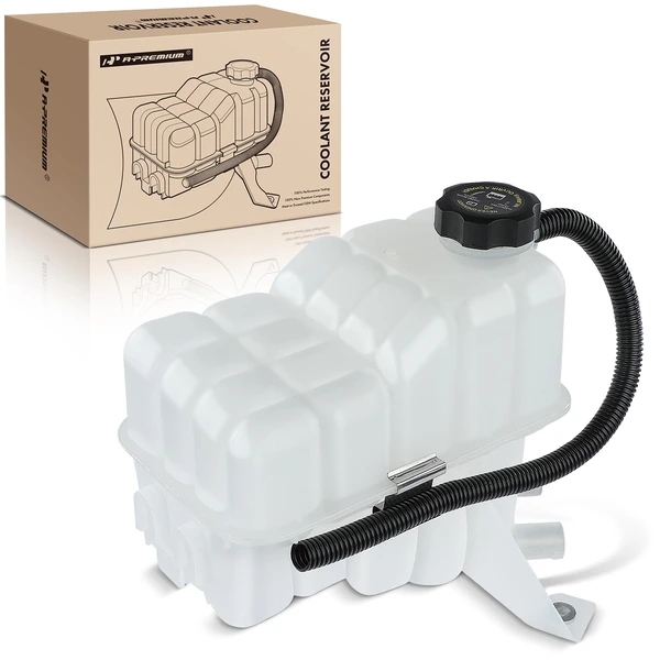 Engine Coolant Reservoir Tank with Cap and Sensor for 2007 Chevrolet Silverado 3500 Classic