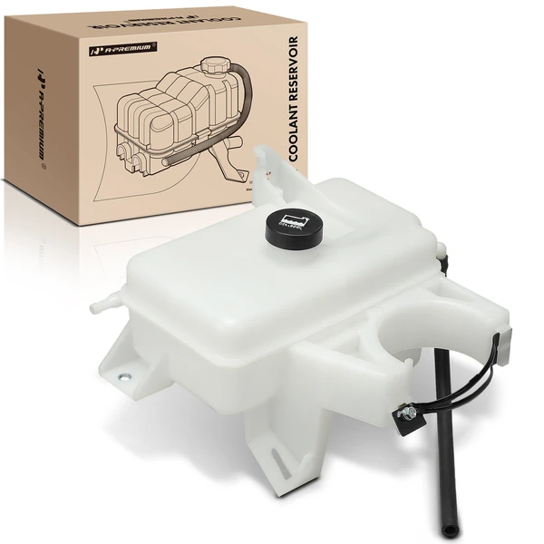 Front Engine Coolant Reservoir with Cap & Hose for 2002-2009 Chevrolet Trailblazer