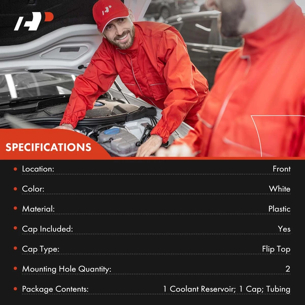 Front Engine Coolant Reservoir-Recovery Tank for Chrysler Town & Country Dodge