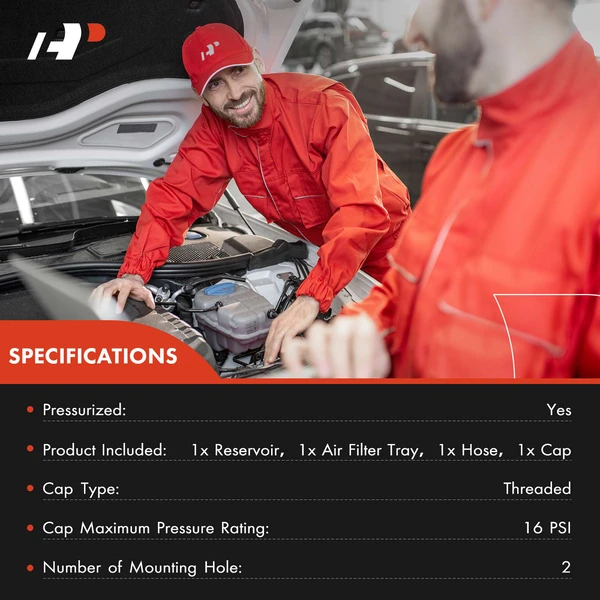 Engine Coolant Reservoir Tank with Cap for Ford F-150 11-14 Expedition Lincoln