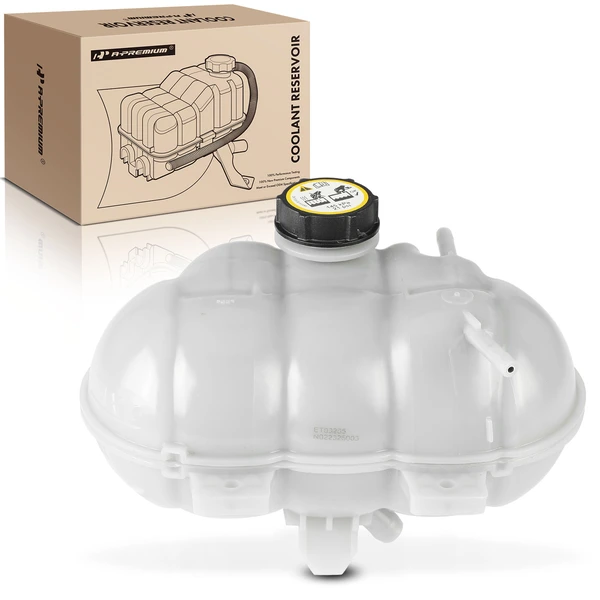 Engine Coolant Reservoir Tank with Cap for Ford Mustang 15-23 2.3L 3.7L 5.0L 5.2L