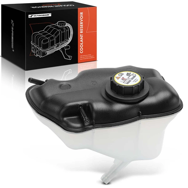Front Engine Coolant Reservoir with Cap for Ford Mustang 2011-2014 3.7L 5.0L