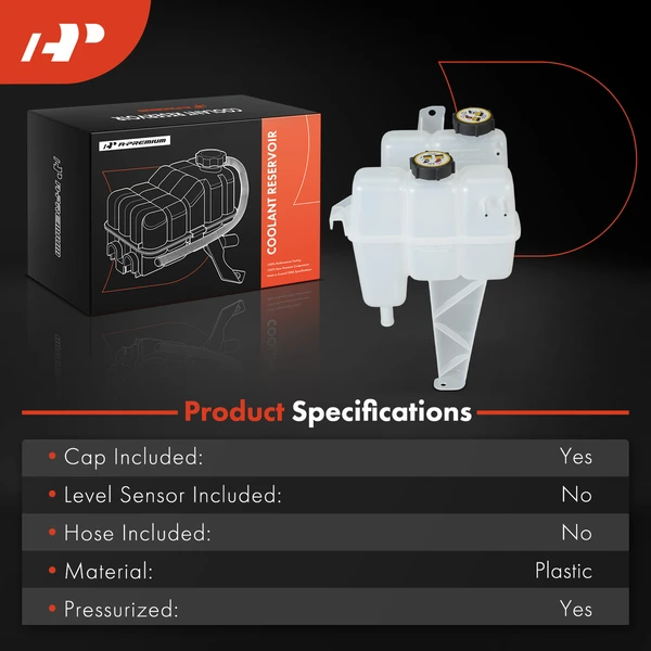 Front Engine Coolant Reservoir with Cap for Ford Escape 2005-2012 Mercury Mariner