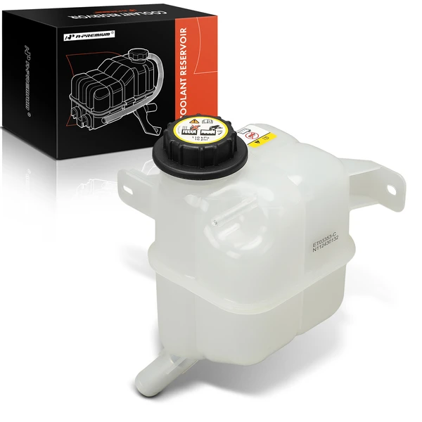 Front Engine Coolant Reservoir with Cap for 2007-2014 Ford Edge
