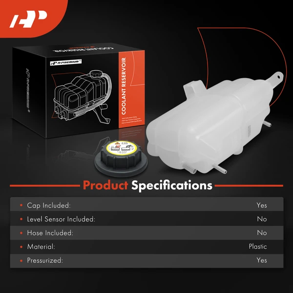 Front Engine Coolant Reservoir Tank with Cap for INFINITI QX56 Nissan Armada 5.6L