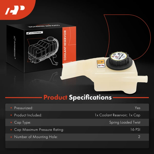 Engine Coolant Reservoir Tank for Ford Mustang 2003-2004 V8 4.6L Supercharged