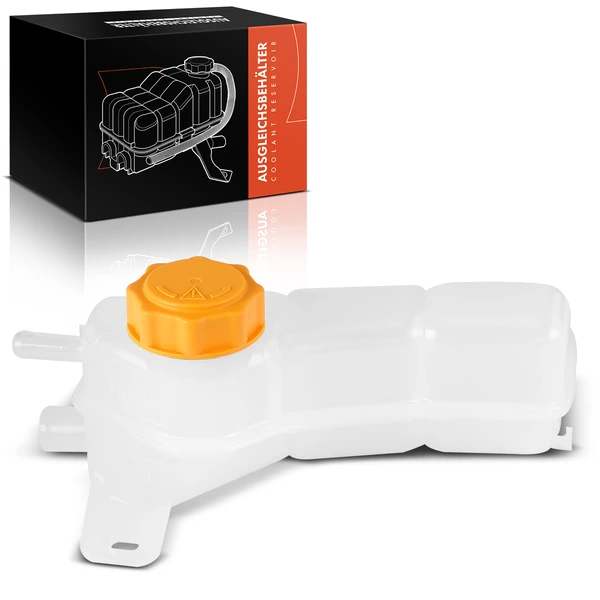 Front Engine Coolant Reservoir with Cap for 2001-2008 Ford Ka