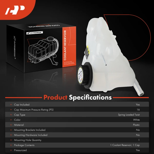 Front Engine Coolant Reservoir with cap for Ford Fusion Lincoln MKZ Mercury