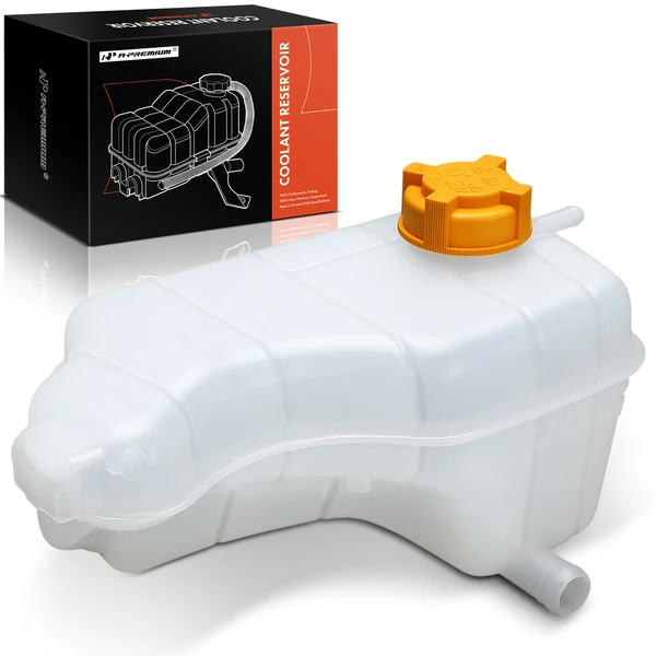 Front Engine Coolant Reservoir with Cap for 2008-2012 Ford Courier