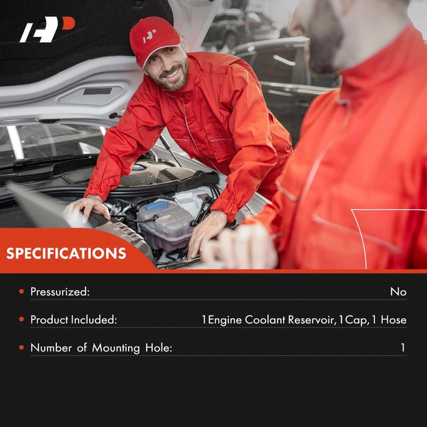 Engine Coolant Reservoir Tank with Cap for Nissan X-Trail 2002-2013 2.5L