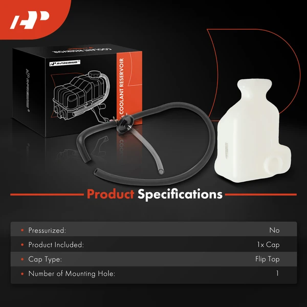 Front Engine Coolant Reservoir for Toyota Camry 1992-1993 L4 2.2L