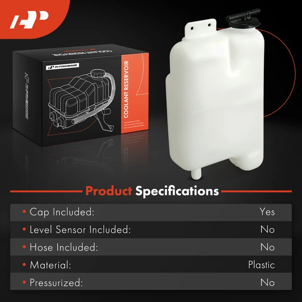 Front Engine Coolant Reservoir with Cap for Toyota 4Runner 1984-1987 Pickup 1984-1988