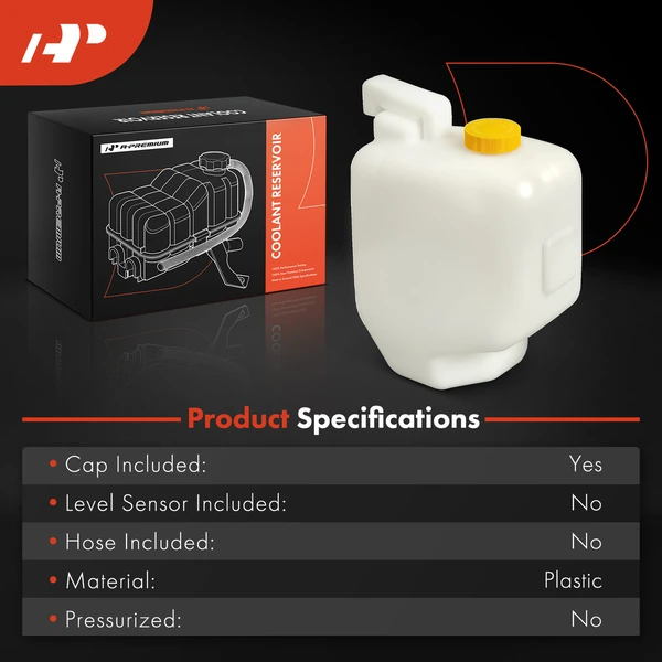 Front Engine Coolant Reservoir with Cap for Nissan Maxima 1995-1999 INFINITI I30