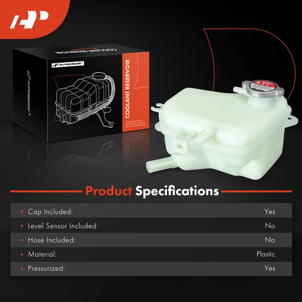 Engine Coolant Reservoir Tank with Cap for Honda Civic 2016-2021 Coupe & Sedan