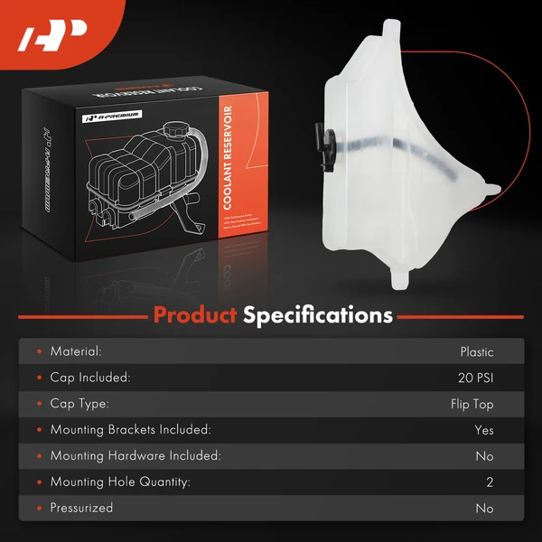 Engine Coolant Reservoir with Cap for Mazda 3 2014-2018 6 2014-2021 3 Sport CX-5