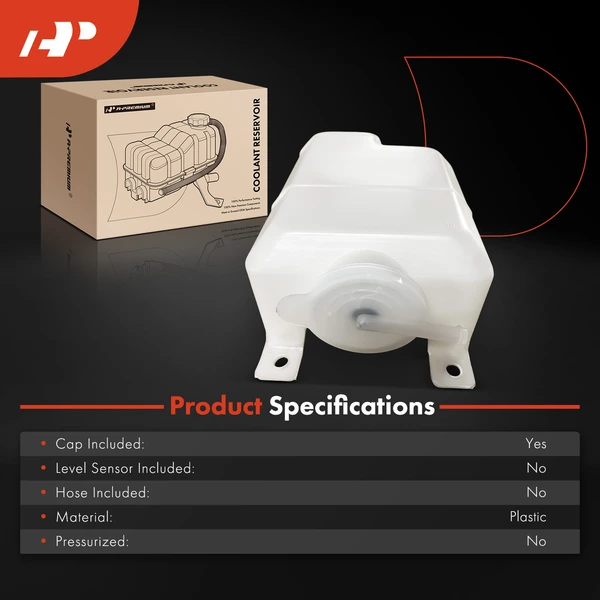 Front Coolant Reservoir with Cap for Nissan Sentra 1982-1986 Pulsar NX 1983-1986